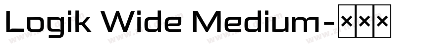 Logik Wide Medium字体转换